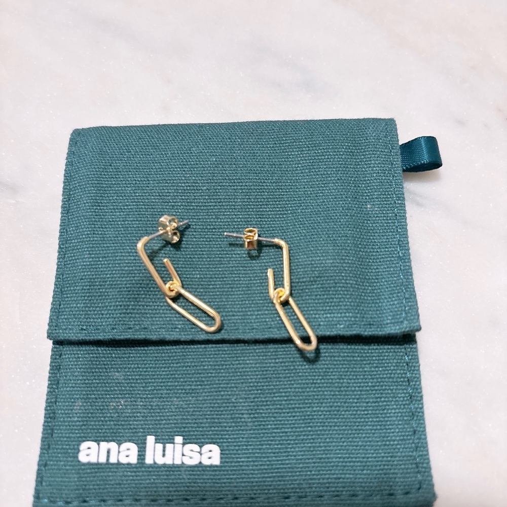 Ana Luisa Chain Link Helen Earrings